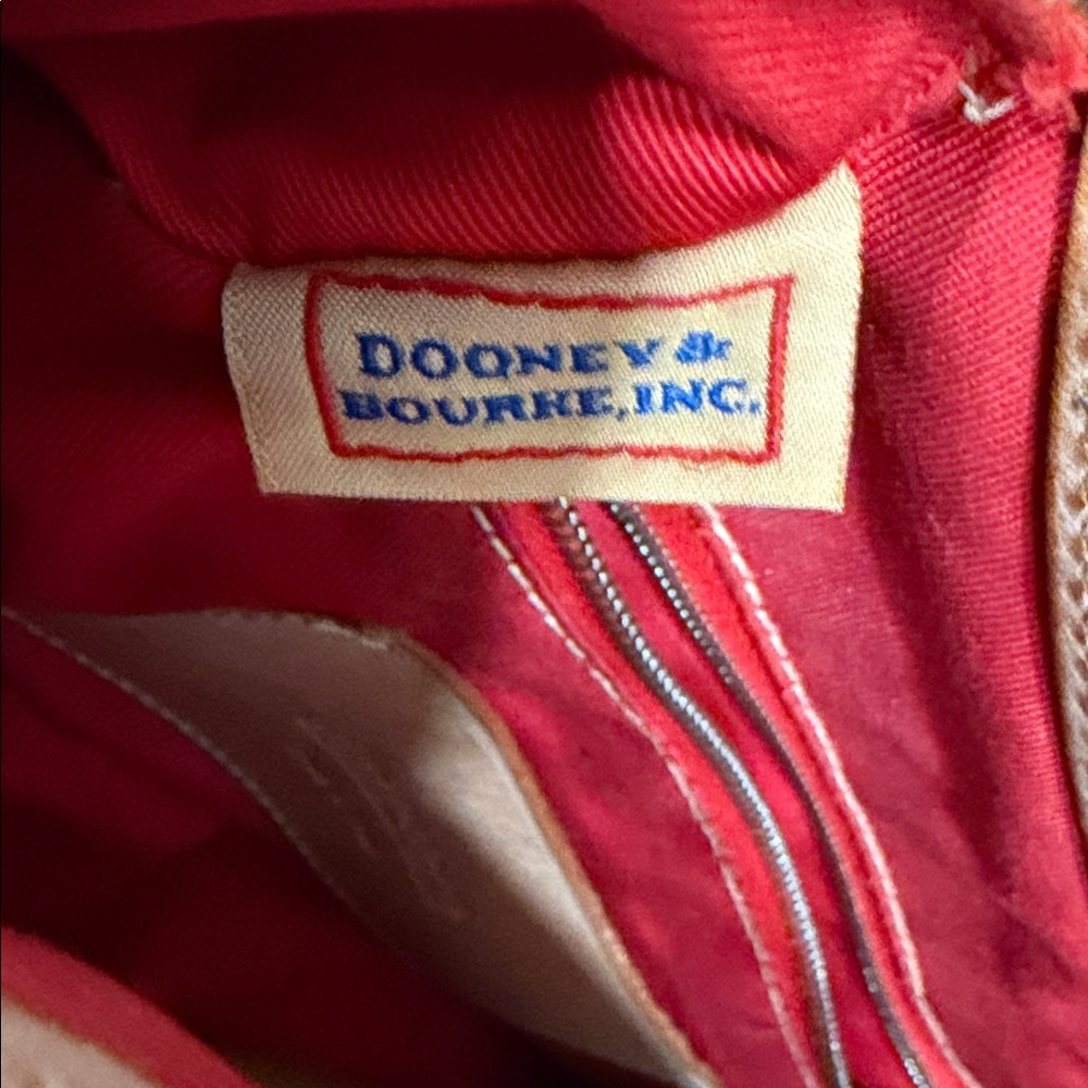 Rare vintage Dooney & Bourke Leather Handbag Made in Italy Satchel - Picture 8 of 14